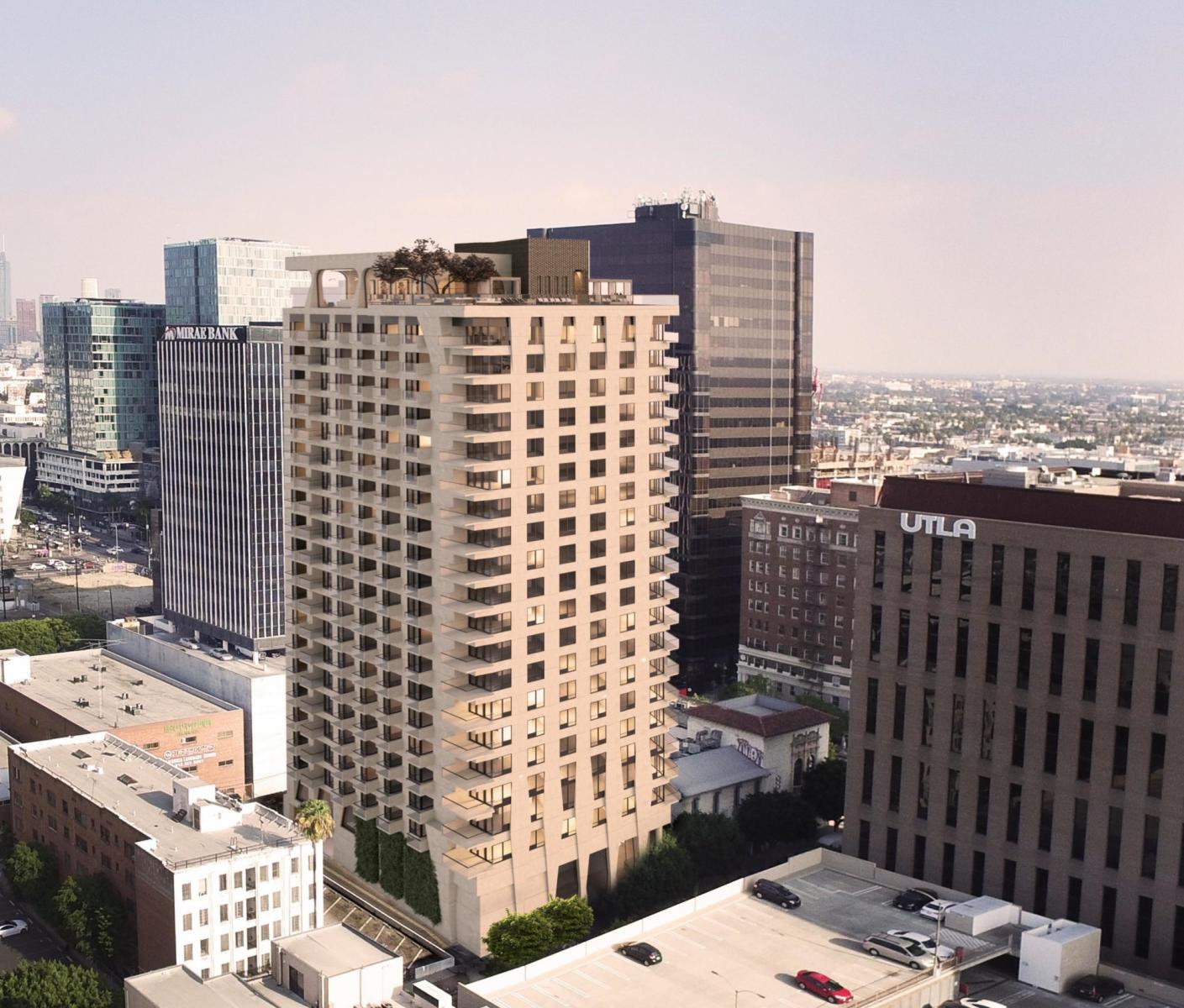 22-story apartment tower planned for Koreatown parking lot 
